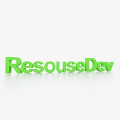 resouse Dev リソース　開発　3dtext