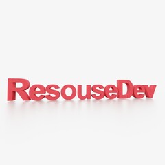 resouse Dev リソース　開発　3dtext
