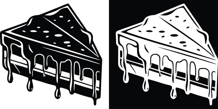 Delicious cake slices offer delightful dessert temptation with rich frosting for restaurant or bakery menus