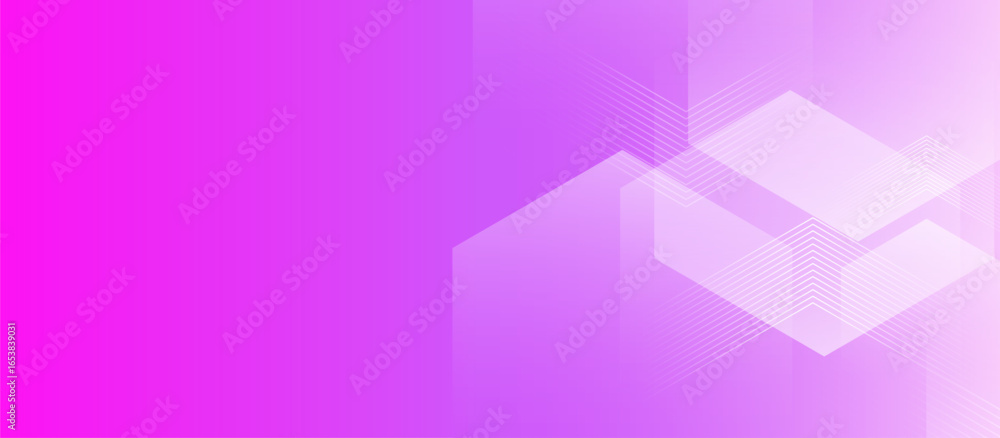 Poster pink and white gradient abstract geometric shape technology digital hi tech concept background. spac