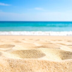Beach Sand, Ocean View, Summer Day (1)