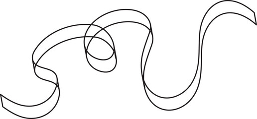 Set of ribbons. Decoration for holiday,  party, new year