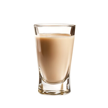 Glass shot of cream liqueur baileys png