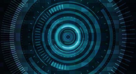 A circular machine resembling a time machine using Artificial Intelligence