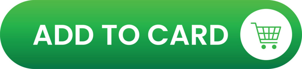Add to cart button green vector ecommerce shopping online