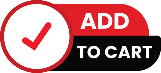 Add to cart button vector icon for e commerce websites