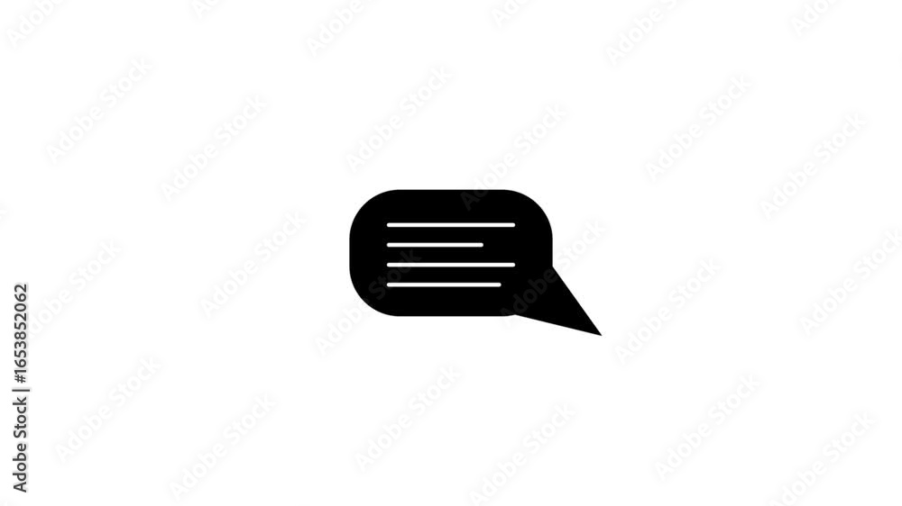 Poster a element of a thought bubble, email, or text message popping up, with typing or thinking line slowl