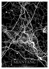 Mianyang China Map. downtown tourism, house art travel metropolis concept, travel art city, patriotic abstract banner, view office street Art