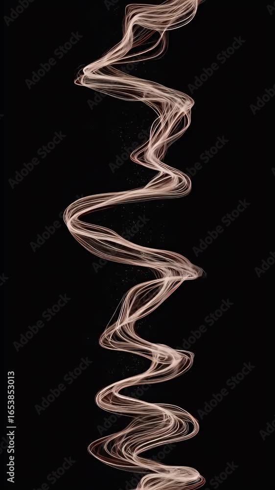 Aufkleber 3d abstract particle flowing light wave background