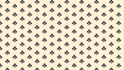 Honey bee vector pattern design