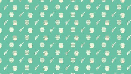 Honey bee vector pattern design