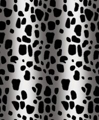 stock photo abstract leopard seamless pattern, black and white texture textile animal print 