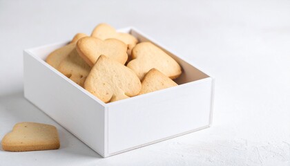 シンプルなクッキー　ハートの形