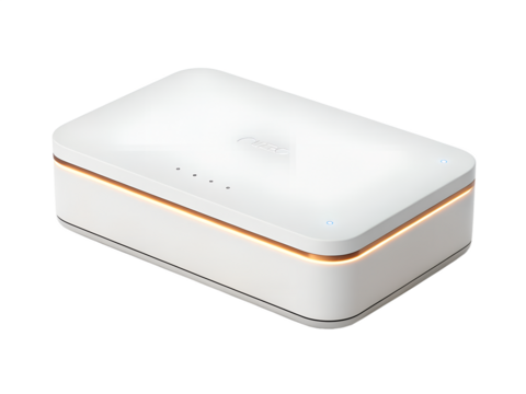 modern minimalist communication device on white background png