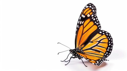 A Butterfly on a White Background