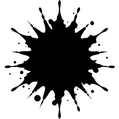 Blood splatter pattern silhouette vector illustration