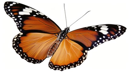 Fototapeta premium A Butterfly on a White Background