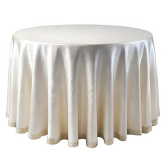 wedding table cloth white background