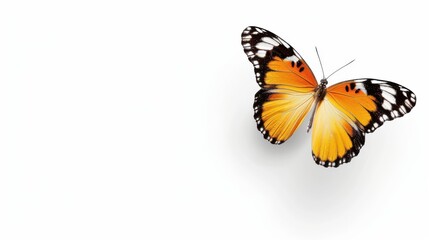 Obraz premium A Butterfly on a White Background