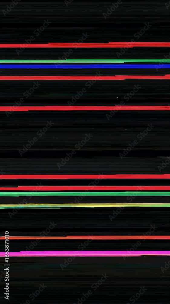 Poster abstract background animation of colorful lines with varying thickness