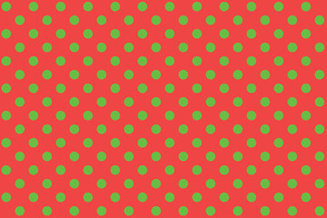 Green colour circles on Brown colour background.