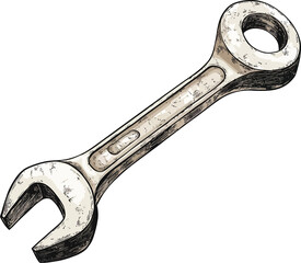 wrench isolated on white background