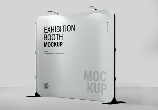 Exhibition Booth PSD Mockup for Business and Trade Shows