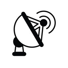 Satellite Dish Vector icon which can easily modify or edit