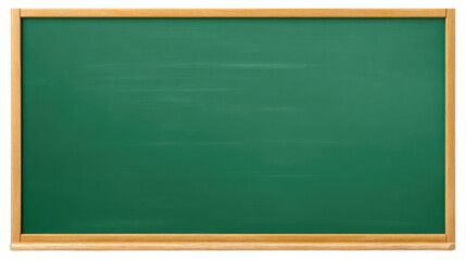 Blank Slate: An empty green chalkboard framed by a wooden border, offering a versatile backdrop for any message, idea, or presentation. A visual metaphor for opportunity and learning