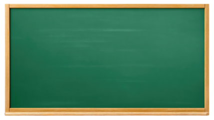 Blank Slate: An empty green chalkboard framed by a wooden border, offering a versatile backdrop for any message, idea, or presentation. A visual metaphor for opportunity and learning