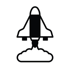 Rocket Vector icon which can easily modify or edit