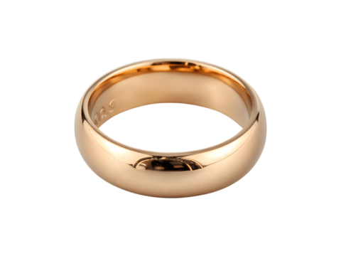Elegant golden wedding ring symbolizing love and commitment