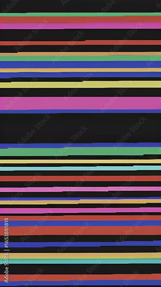 Poster abstract colorful horizontal stripes seamless geometric pattern background