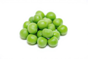 green pea vegetable bean isolated on white background