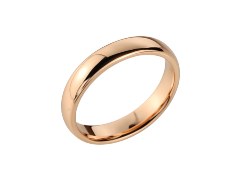 Elegant golden wedding ring symbolizing love and commitment