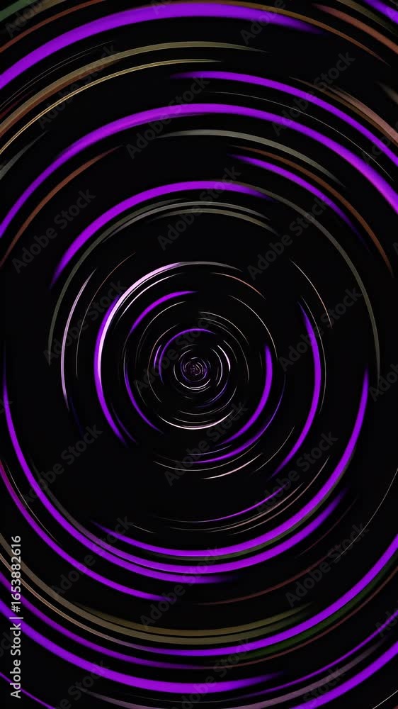 Poster abstract colorful swirling circles motion background animation