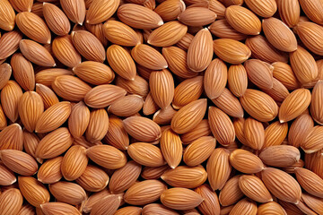 Organic almond nuts.  Full frame background.