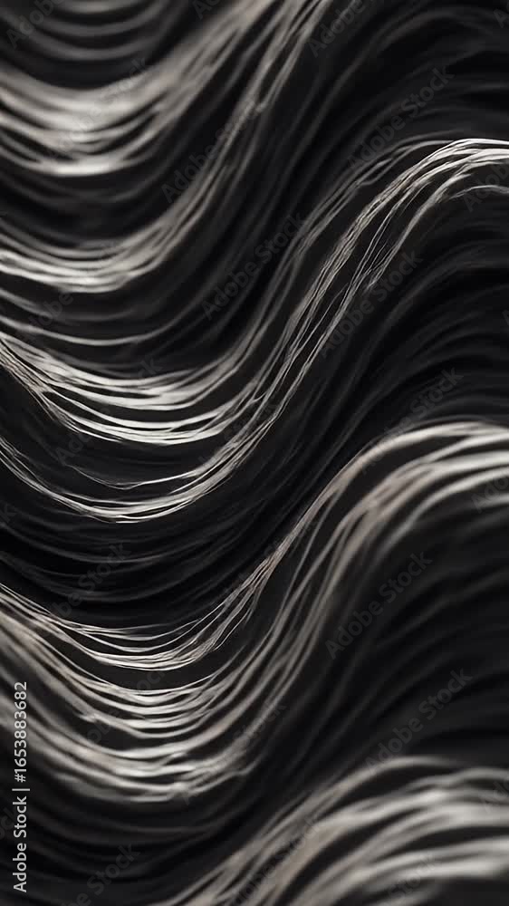 Poster abstract dark flowing waves background motion texture