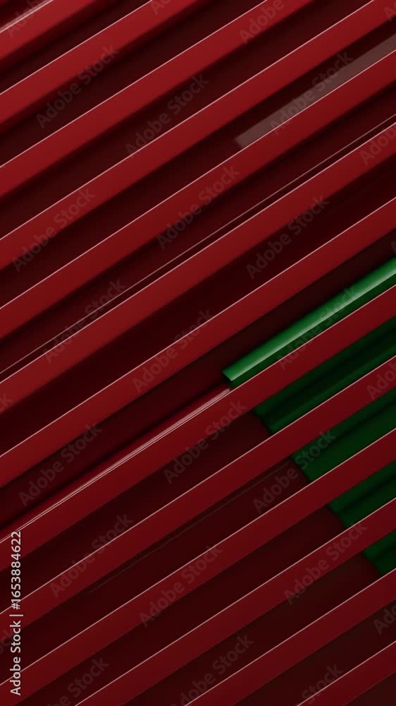 Poster abstract diagonal red and green stripes pattern 3d motion background