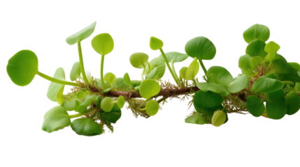 Green plant life: A vibrant and captivating image of green plant, showcasing the intricate details of its leaves and stems. Its fresh color gives off a sense of growth and vitality.