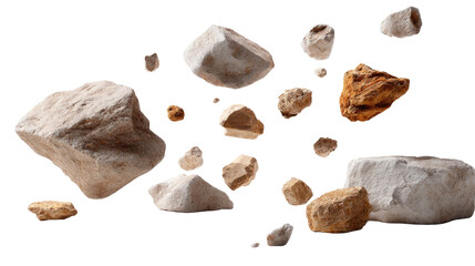 Rock Formation: A captivating image that showcases a formation of scattered, varied stones, embodying geological diversity and textures.