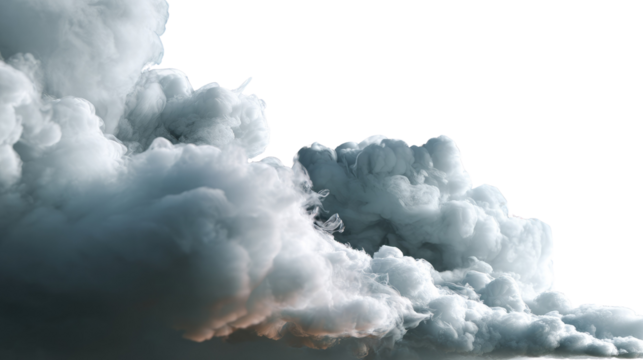 Dramatic Cloudscape: A captivating display of billowing clouds against a bright sky, evoking a sense of power and atmospheric beauty.