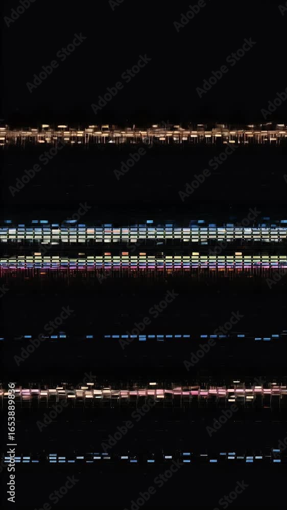 Poster abstract digital glitch noise background with vibrant colors and visual distortion