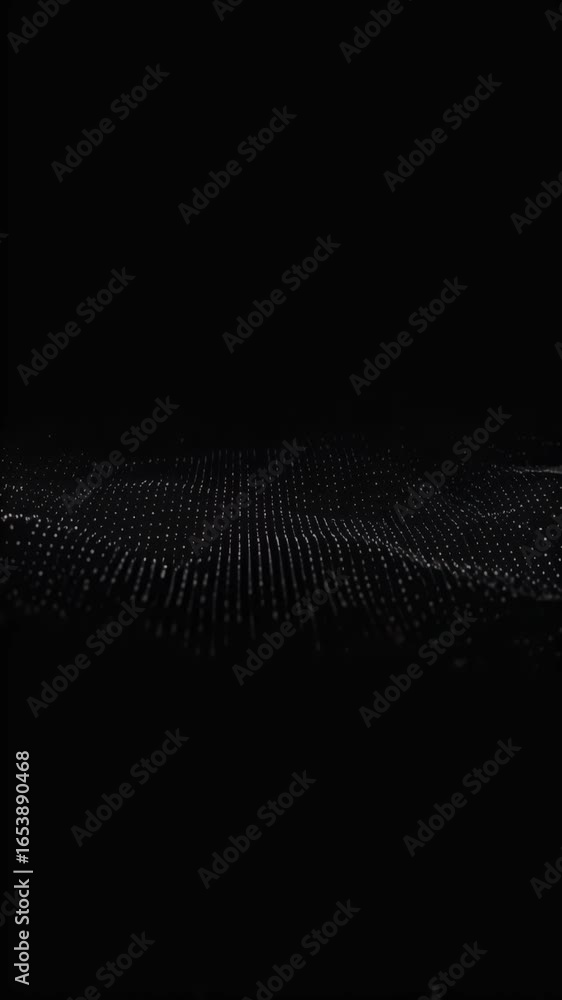 Poster abstract digital light pattern background with geometric grid motion effect