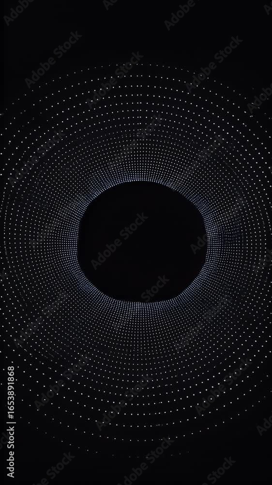 Aufkleber abstract digital pattern background with glowing lights and dark center