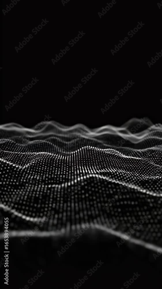 Aufkleber abstract digital wave pattern background animation