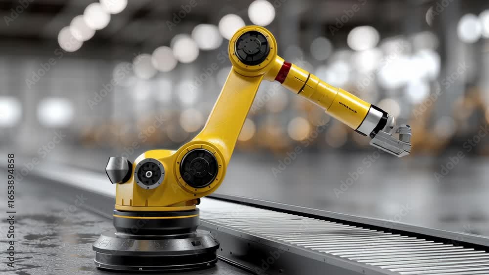 Aufkleber autonomous robotic arm showcasing advanced technology and precision in automation for efficient indu