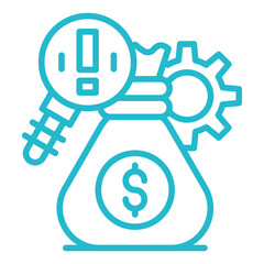 Loupe Money Icon