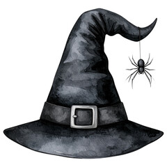 Watercolor Gothic Halloween Clipart Set | Witches, Pumpkins, Ghosts, Black Roses, Skulls