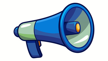 3D rendering dark blue isolated megaphone loudspeaker isolated  icon  cartoon style audio objects isolated on white background vector illustration 